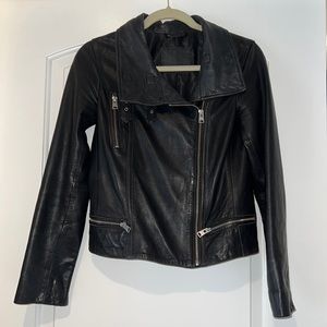All Saints Black Leather Jacket